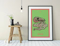 Death Tarot Card Print From The Green Menagerie Tarot Rider Waite Style Poster For Mystic Decor by My Store