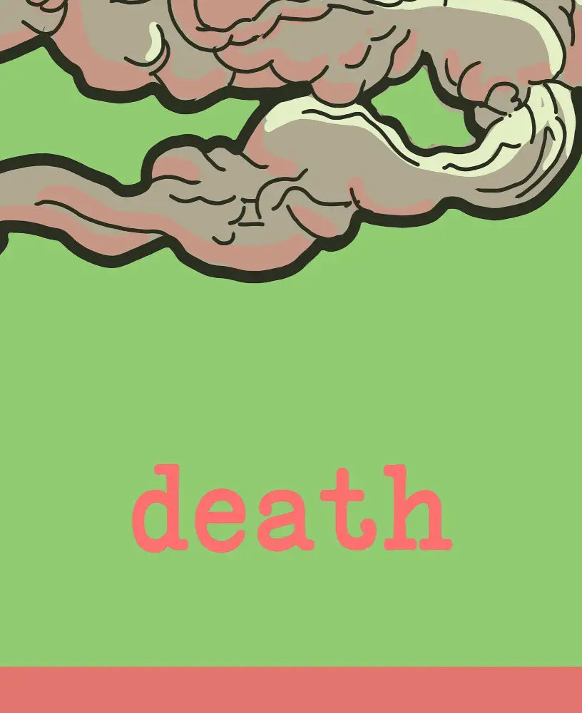 Death Tarot Card Print From The Green Menagerie Tarot Rider Waite Style Poster For Mystic Decor by My Store