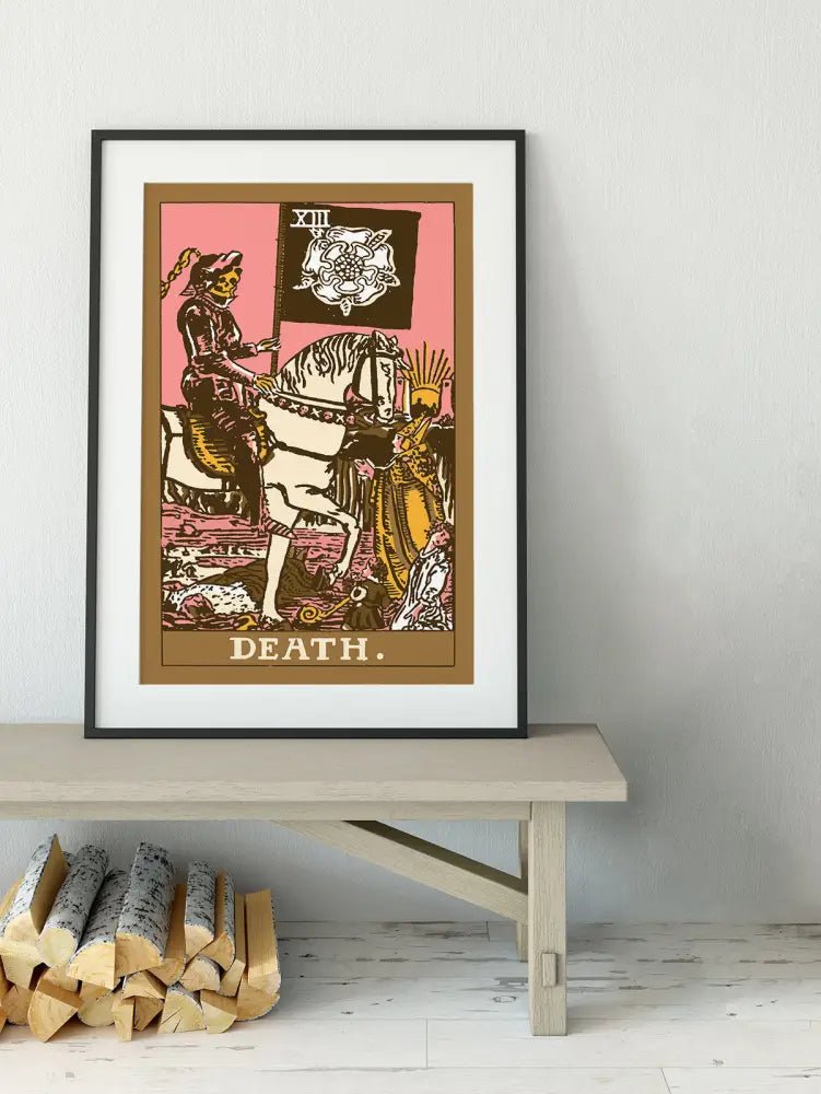 Death Tarot Card Print Neapolitan Goth Punk Poster No Frame by My Store