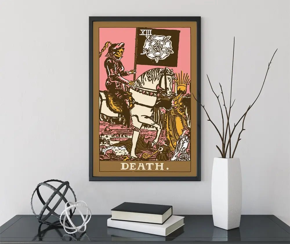 Death Tarot Card Print Neapolitan Goth Punk Poster No Frame by My Store