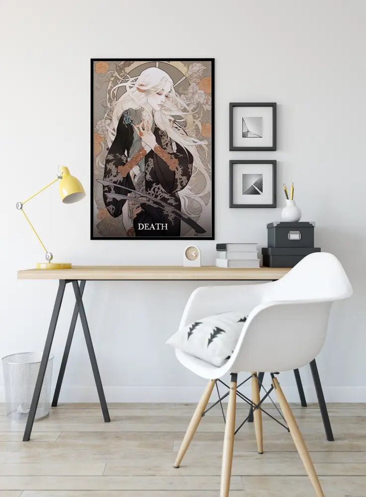 Death Tarot Card Print No Frame Poster by My Store