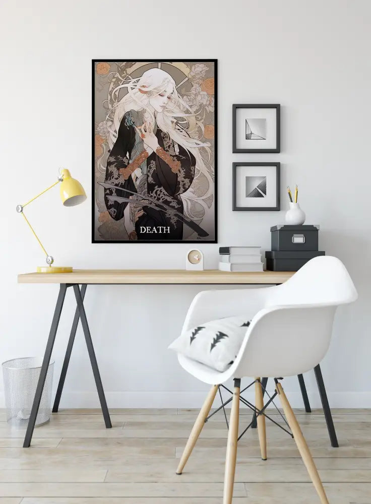 Death Tarot Card Print No Frame Poster by My Store