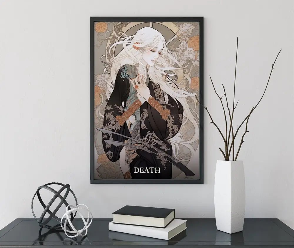 Death Tarot Card Print No Frame Poster by My Store