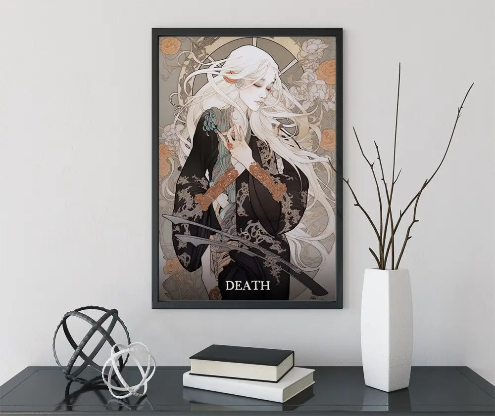 Death Tarot Card Print No Frame Poster by My Store