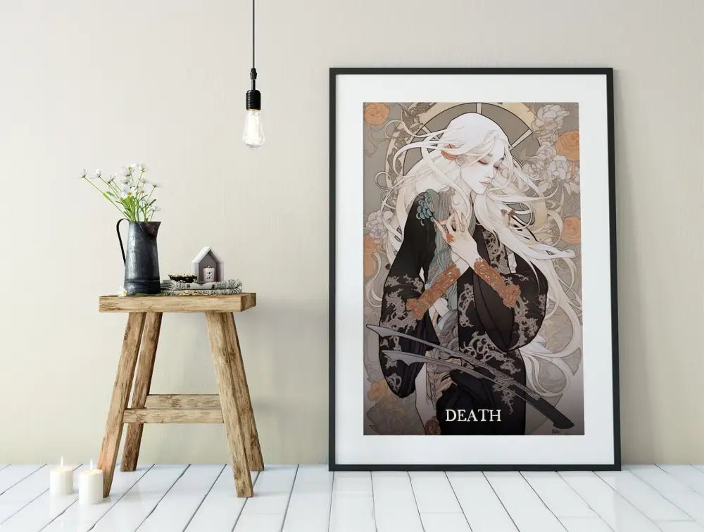 Death Tarot Card Print No Frame Poster by My Store