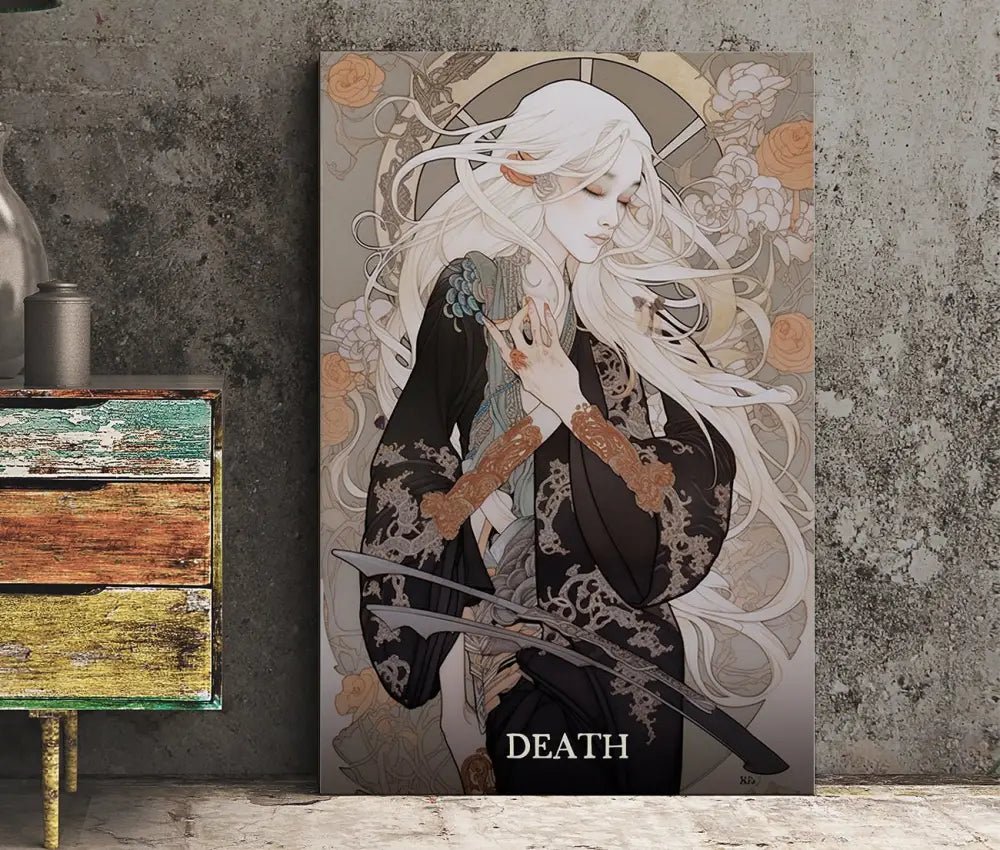 Death Tarot Card Print No Frame Poster by My Store