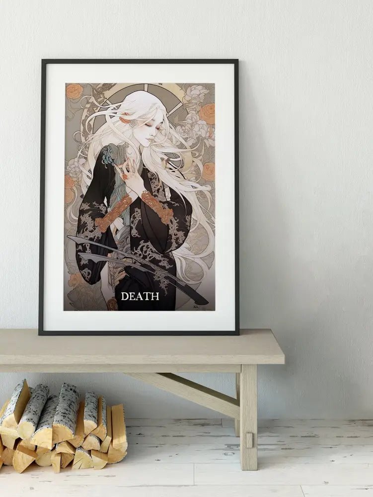 Death Tarot Card Print No Frame Poster by My Store