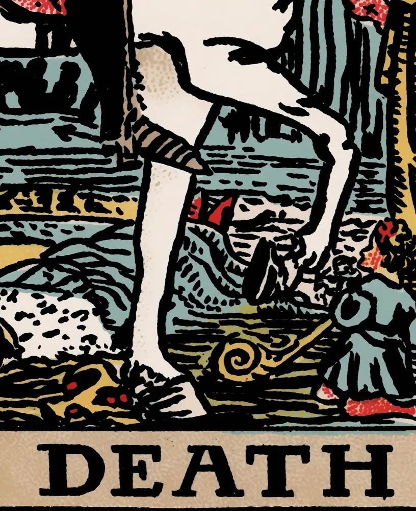 Death Tarot Card Print Rider Waite Poster No Frame Wall Art For Tarot Lovers Premium Art Print by My Store