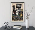 Death Tarot Card Print Rider Waite Poster No Frame Wall Art For Tarot Lovers Premium Art Print by My Store