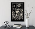 Death Tarot Card Print The Death Black Card Poster No Frame by My Store