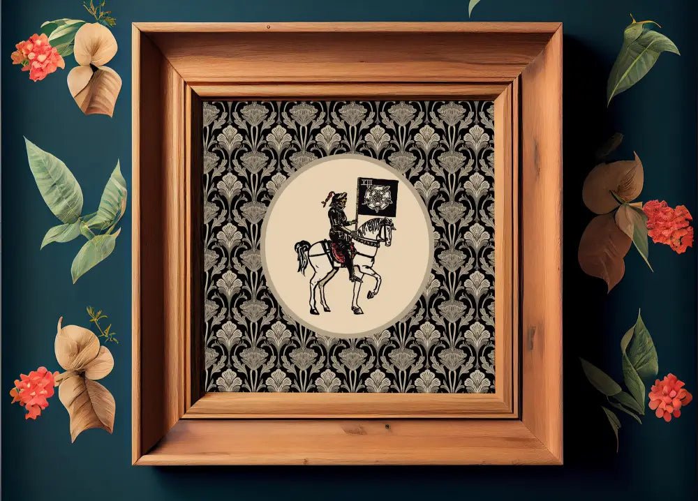 Death Tarot Card Wall Art No Frame Poster Decor for Mystic Home Office Living Space by My Store