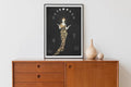 Deco Art Nouveau Goddess Poster Bohemian Print Inspired by Mucha Large Wall Art Fine Art by My Store