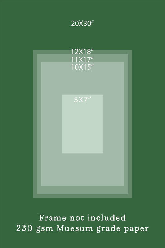 Cute Red Fox Folk Art Print Spirit Poster Wall Art by DesignBohemian