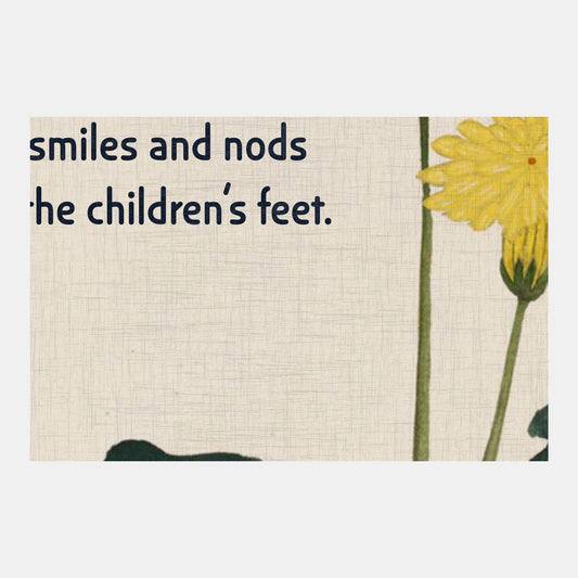 Dandelion Poem Print Earth Tone Summer Vintage Poster For Nursery by DesignBohemian