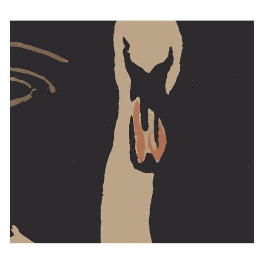 Art Nouveau Swans Art Print In Neutral Beige On Premium Archival Matte Paper For Elegant Vintage Wall Decor by DesignBohemian