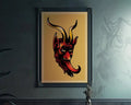 Devil Tattoo Wall Art Poster No Frame Bold Print For Modern Home Decor Multiple Sizes by My Store