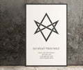 Do What Thou Wilt Thelema Poster Aleister Crowley Quote No Frame by My Store
