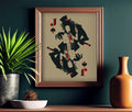 Dr Jeckyll And Mr Hyde Print Vintage Jack Of Spades Illustration by My Store
