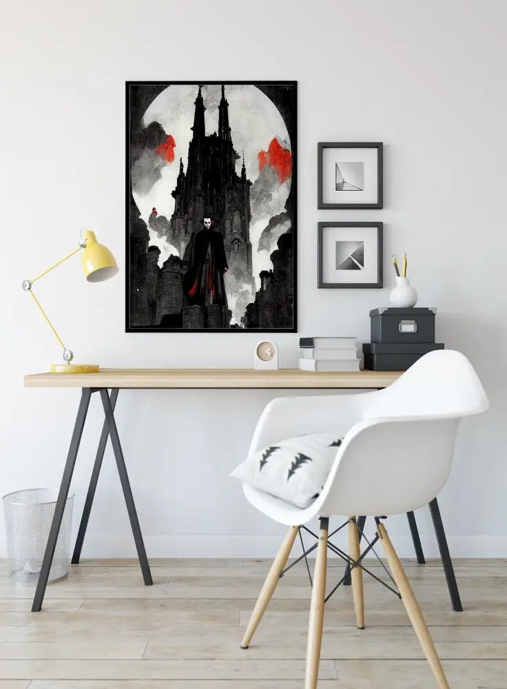 Dracula Print Nosferatu Vampire Halloween Poster No Frame Wall Art Gothic Horror Decor Limited Edition Print by My Store