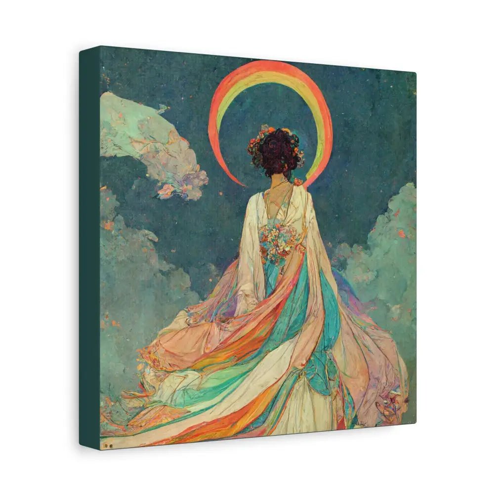 Dreamy Rainbow Canvas Art Print, Vibrant Wall Decor, Colorful Boho Decor, Gift for Art Lovers, Home Wall Art, Inspirational Artwork by DesignBohemian
