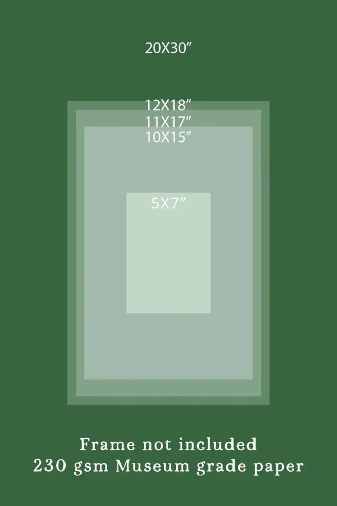 Eight Of Pentacles Vintage Shabby Chic Tarot Poster Nouveau Print Green And Yellow Floral Art Nouveau by DesignBohemian