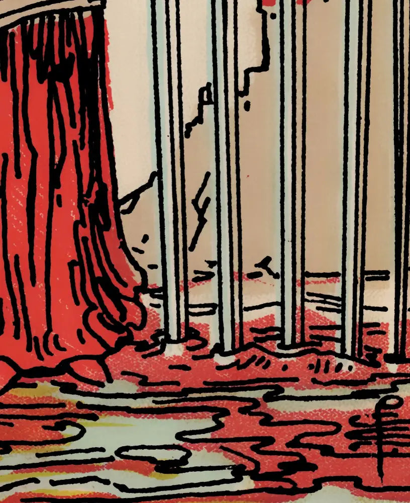 Eight Of Swords Tarot Card Print Poster No Frame Unframed Wall Art For Tarot Lovers by My Store