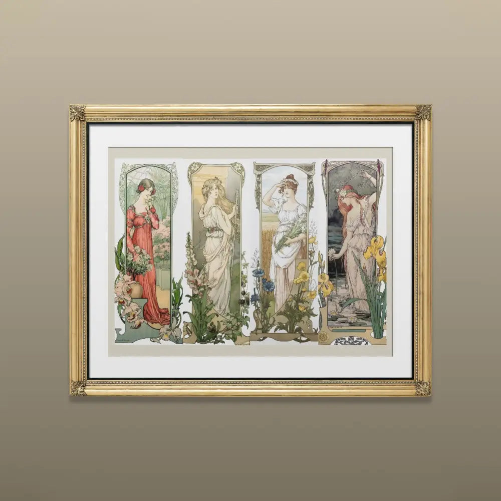 Elizabeth Sonrel Art Nouveau Floral Print French Painting Fleurs Des Champs Montagnes 10x15 5x7 by My Store