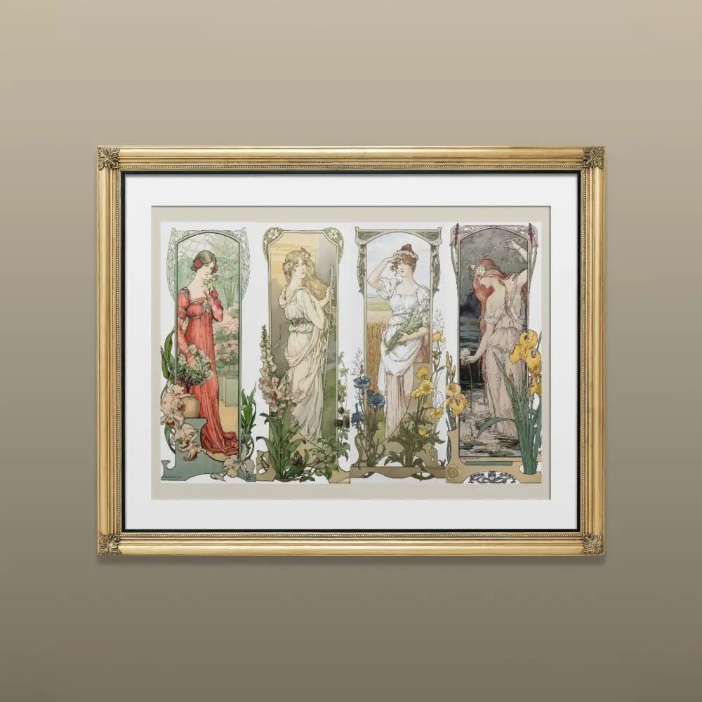 Elizabeth Sonrel Art Nouveau Floral Print French Painting Fleurs Des Champs Montagnes 10x15 5x7 by My Store