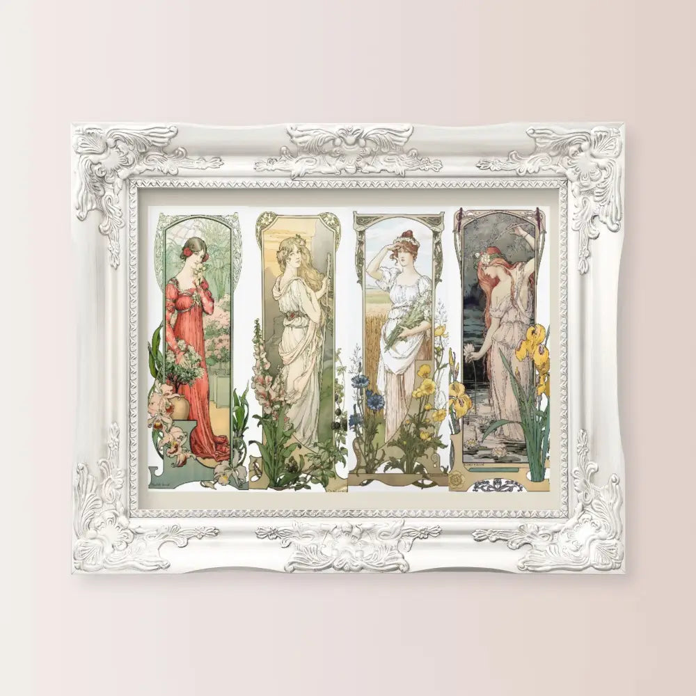 Elizabeth Sonrel Art Nouveau Floral Print French Painting Fleurs Des Champs Montagnes 10x15 5x7 by My Store