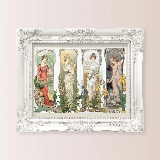 Elizabeth Sonrel Art Nouveau Floral Print French Painting Fleurs Des Champs Montagnes 10x15 5x7 by My Store