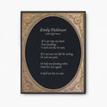 Emily Dickinson - If I Can Stop One Heart from Breaking - Poem Print - Poetry Art