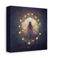 Enchanted Canvas Art, Magical Wall Decor, Ethereal Home Decoration, Starry Night Artwork, Mystical Living Room Accent - DesignBohemian