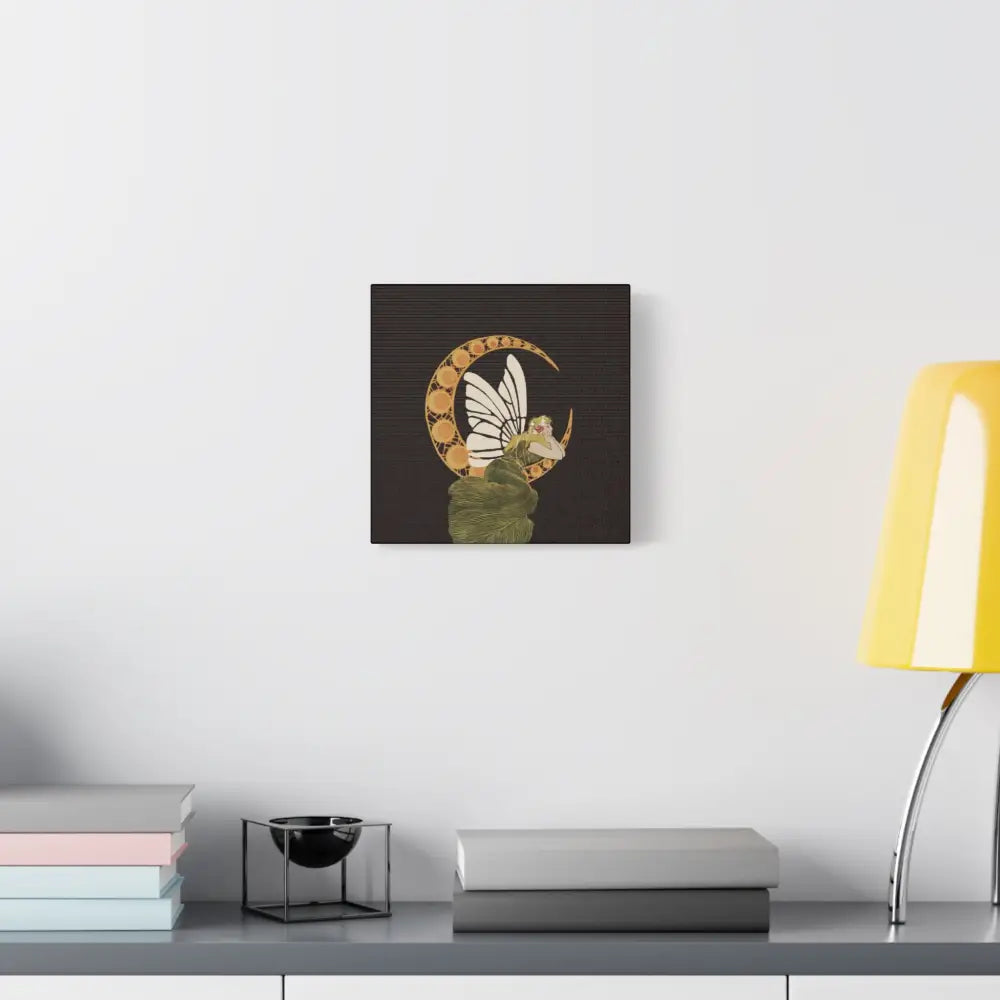 Enchanting Moonlit Fairy Canvas Art, Whimsical Home Decor, Fantasy Wall Art, Magical Gift for Nature Lovers, Boho Aesthetic - DesignBohemian