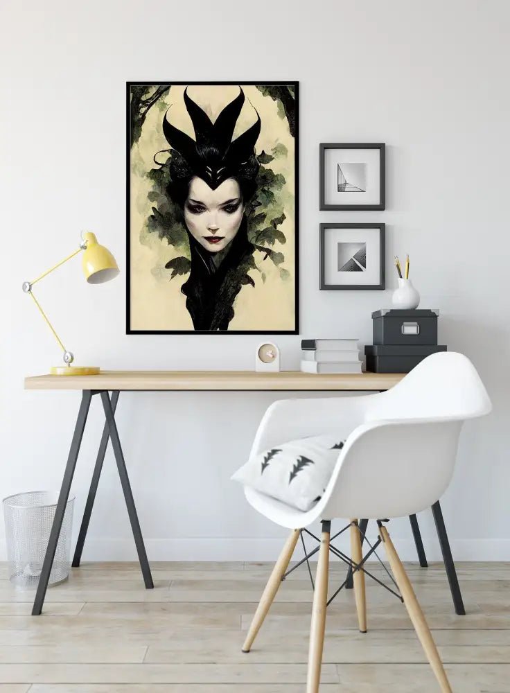 Evil Queen Poster No Frame Goth Queen Print Wicked Witch Art by My Store
