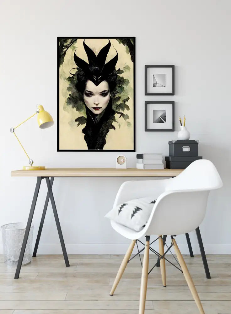 Evil Queen Poster No Frame Goth Queen Print Wicked Witch Art by My Store