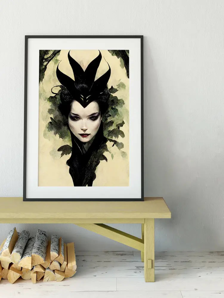 Evil Queen Poster No Frame Goth Queen Print Wicked Witch Art by My Store