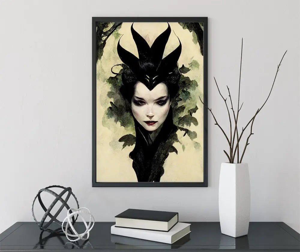 Evil Queen Poster No Frame Goth Queen Print Wicked Witch Art by My Store