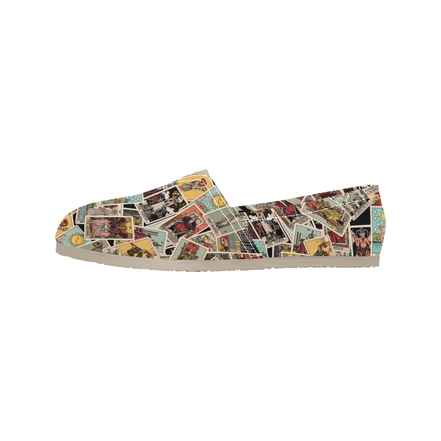 Tarot Shoes - Slip On Canvas Tarot Pattern Shoes