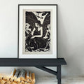 Fairy Poster Vintage Black And White Fairy Art Gift Premium Archival Matte Print by My Store
