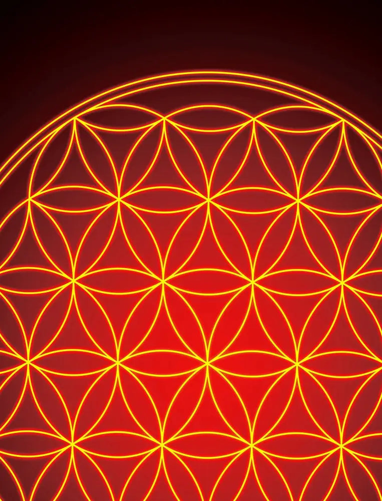 Flower of Life Sacred Geometry Unframed Print Poster Art for Harmonious Home and Office Decorations by My Store