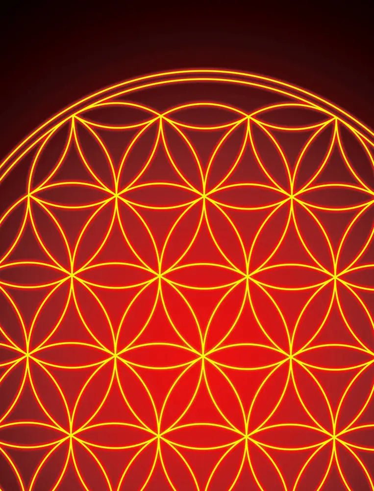 Flower of Life Sacred Geometry Unframed Print Poster Art for Harmonious Home and Office Decorations by My Store