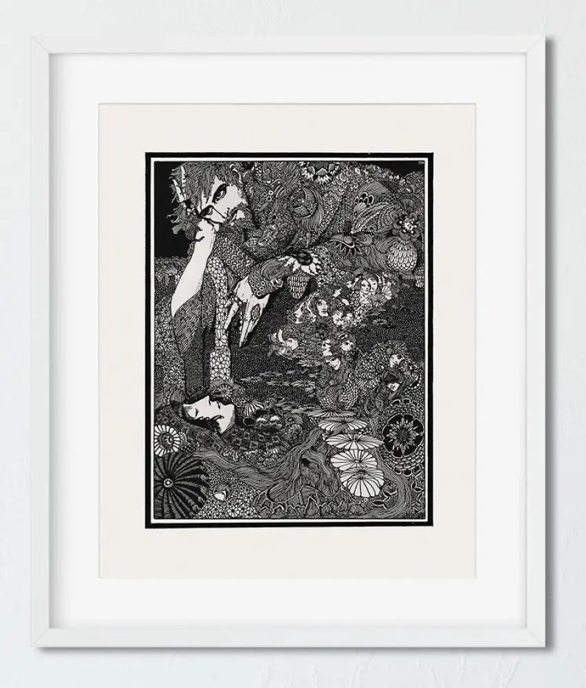 Four Edgar Allen Poe Illustrations Prints By Harry Clarke Gothic Art Posters Collection by My Store
