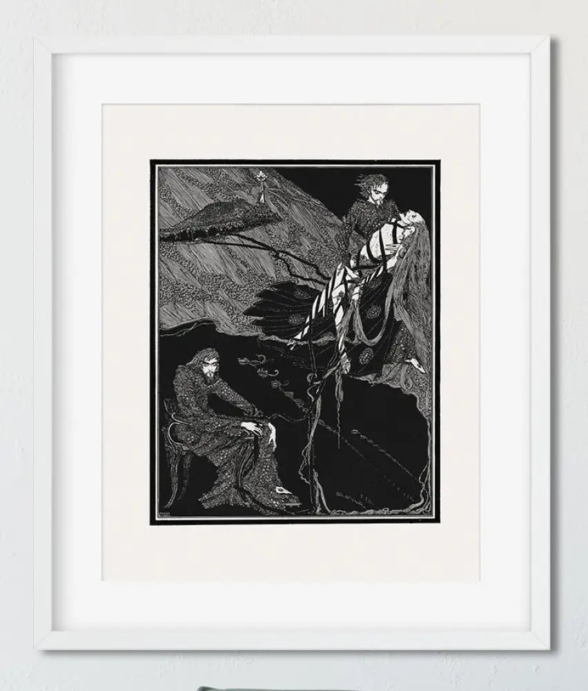 Four Edgar Allen Poe Illustrations Prints By Harry Clarke Gothic Art Posters Collection by My Store