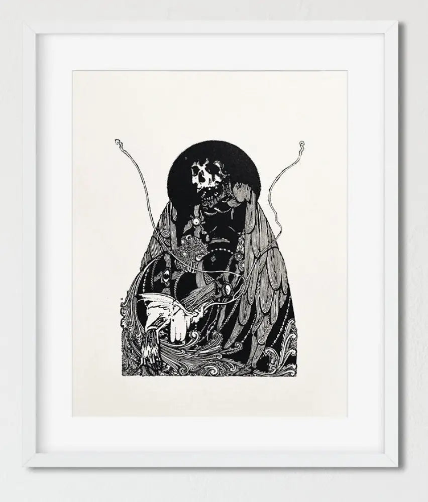 Four Edgar Allen Poe Illustrations Prints By Harry Clarke Gothic Art Posters Collection by My Store