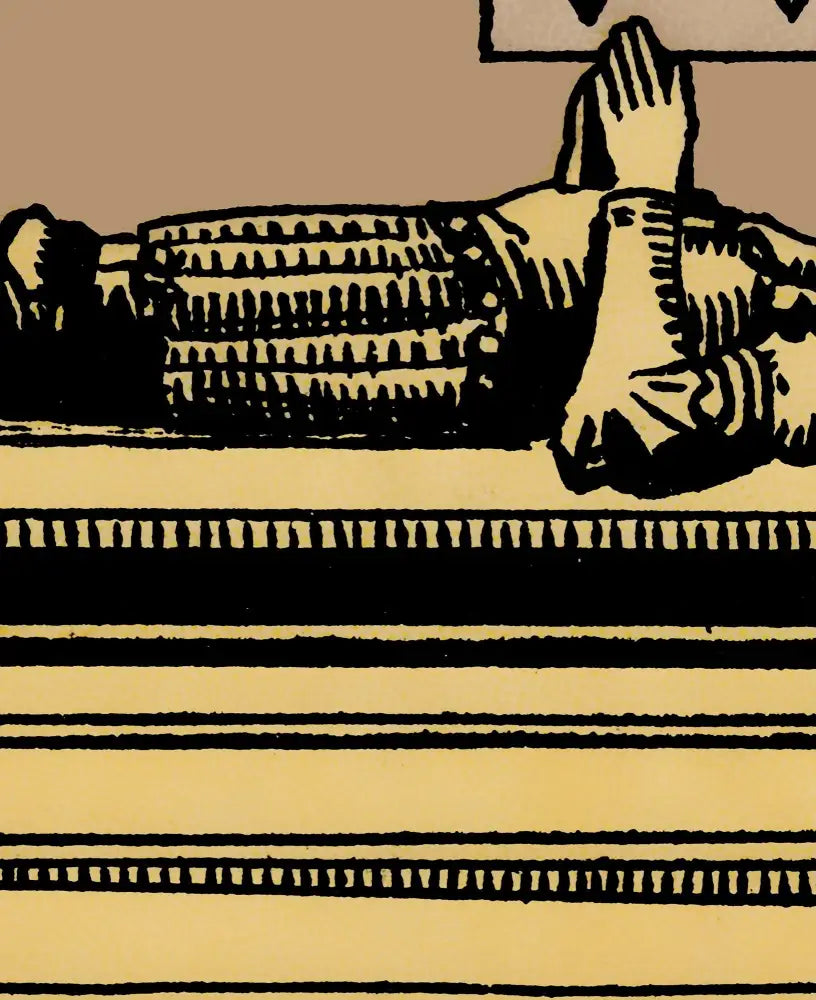 Four of Swords Tarot Card Print No Frame Poster by My Store