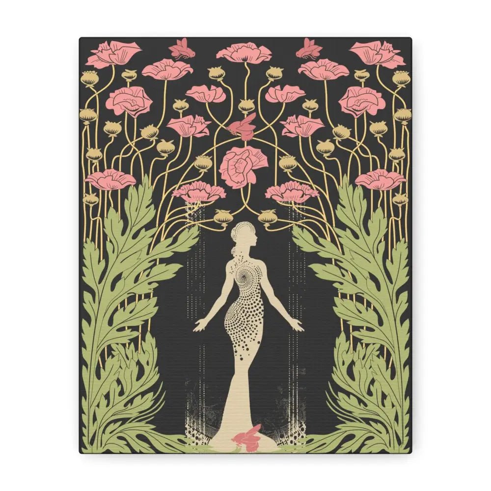 Goddess Demeter Canvas Art: Vintage Floral Bohemian Decor by DesignBohemian