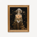 Goddess Lilith Black And Gold Print Dark Goddess Art For Wall Decor Elegant Pagan Home Accent by My Store