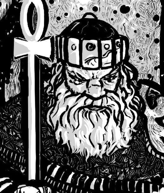 Gothic Tarot Card Print: The Emperor Illustration by DesignBohemian
