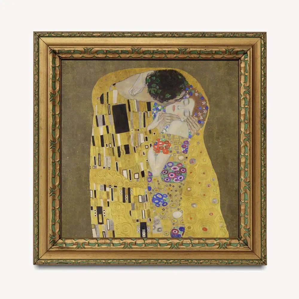 Gustav Klimt Art Nouveau Floral Mandala Square Print Wall Art by My Store