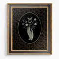 Hand Holding Flowers Illustration Gothic Dark Academia Print No Frame Wall Art Home Decor by My Store